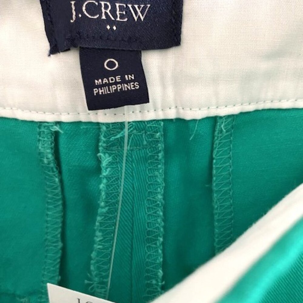 J. Crew Teal Scallop Hem Shorts - Picture 5 of 10